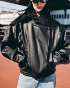 Premium Oversized Leather Jacket