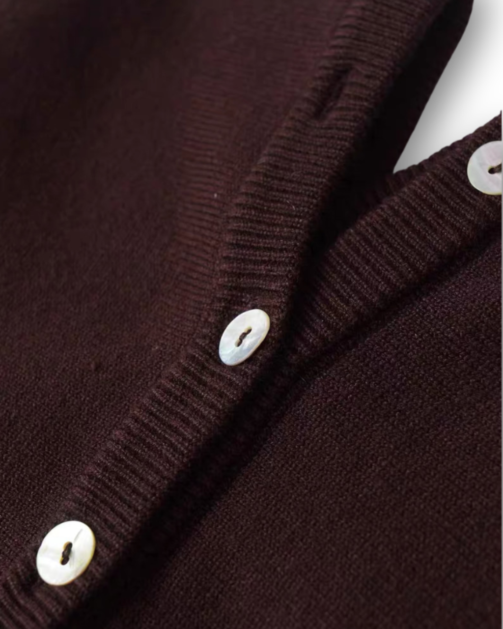 Buttoned Knit Cardigan