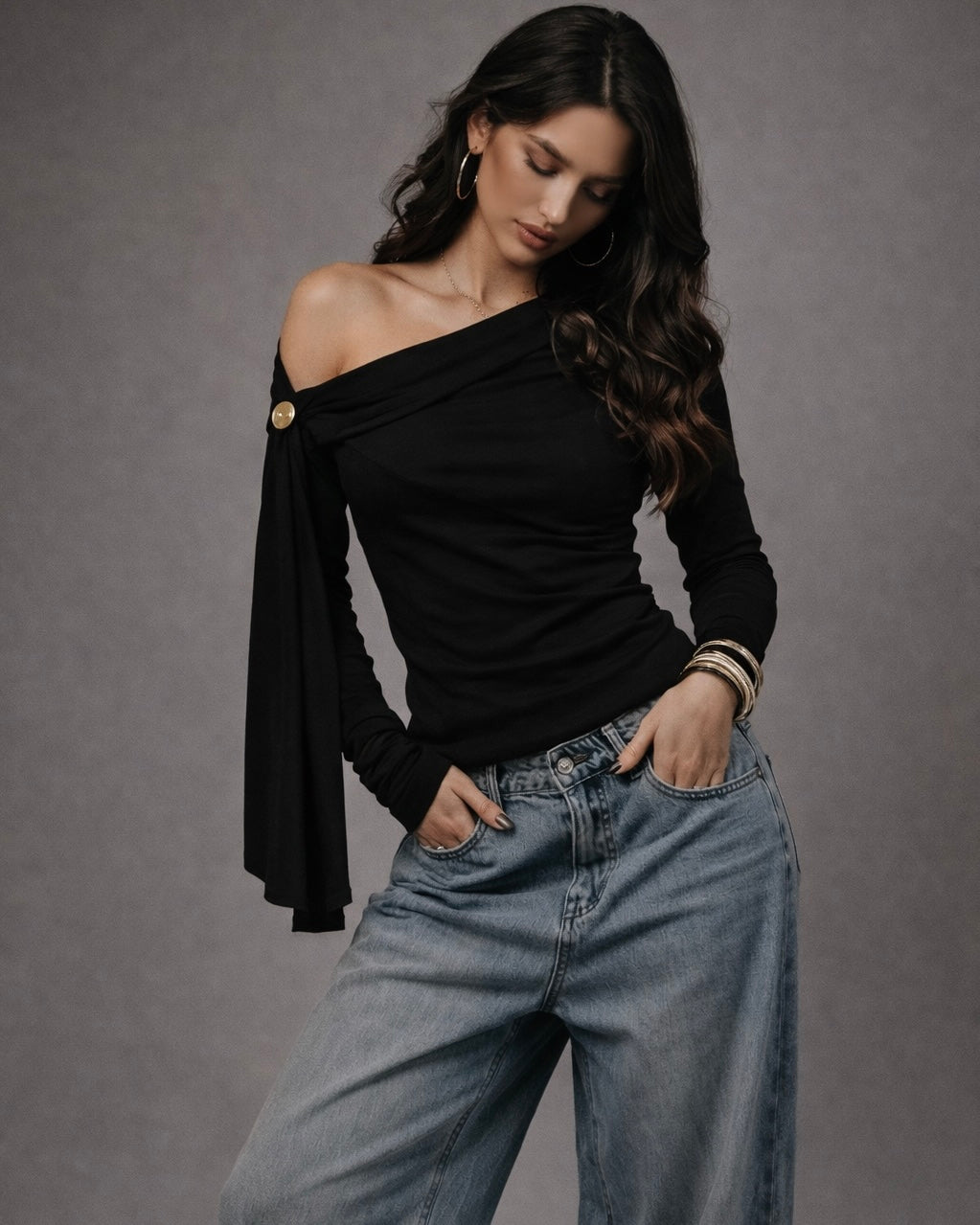 Minimal Off-Shoulder Top