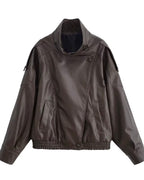 Premium Oversized Leather Jacket