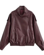 Premium Oversized Leather Jacket