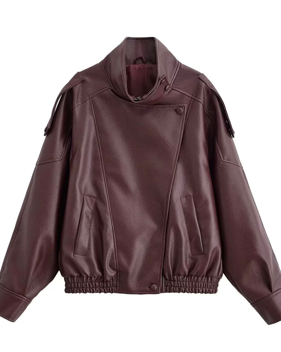 Premium Oversized Leather Jacket