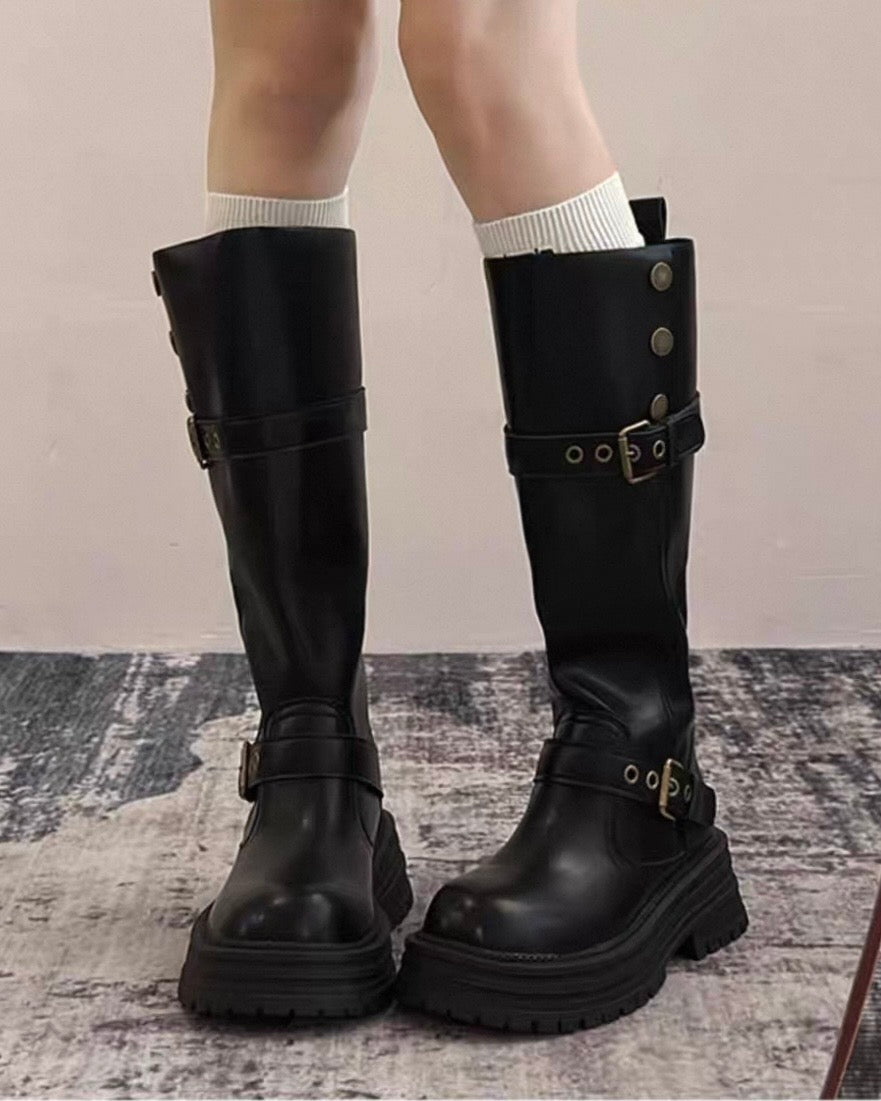 Knee-High Platform Boots