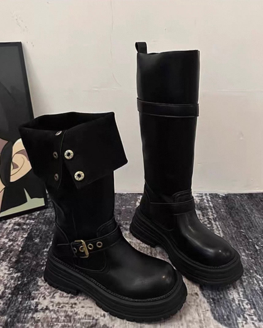 Knee-High Platform Boots