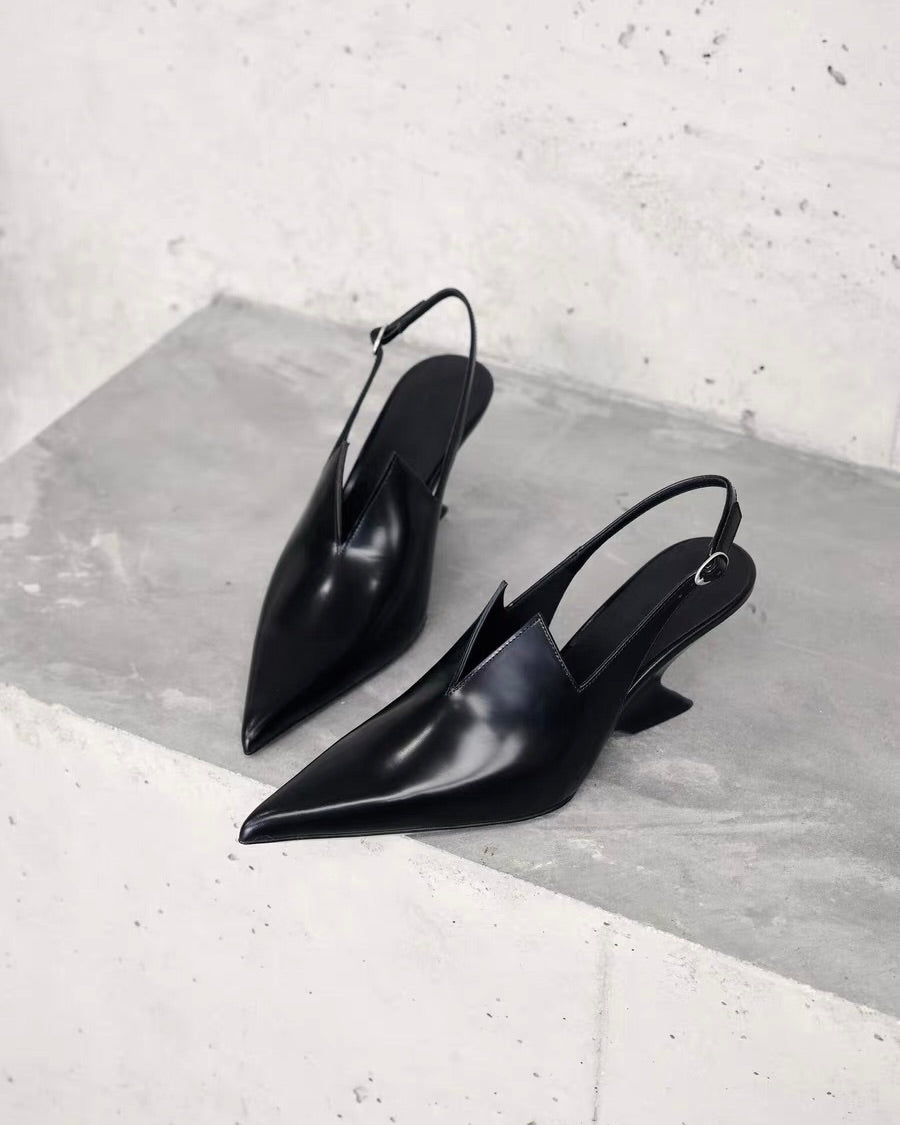 Pointed Slingback Heels