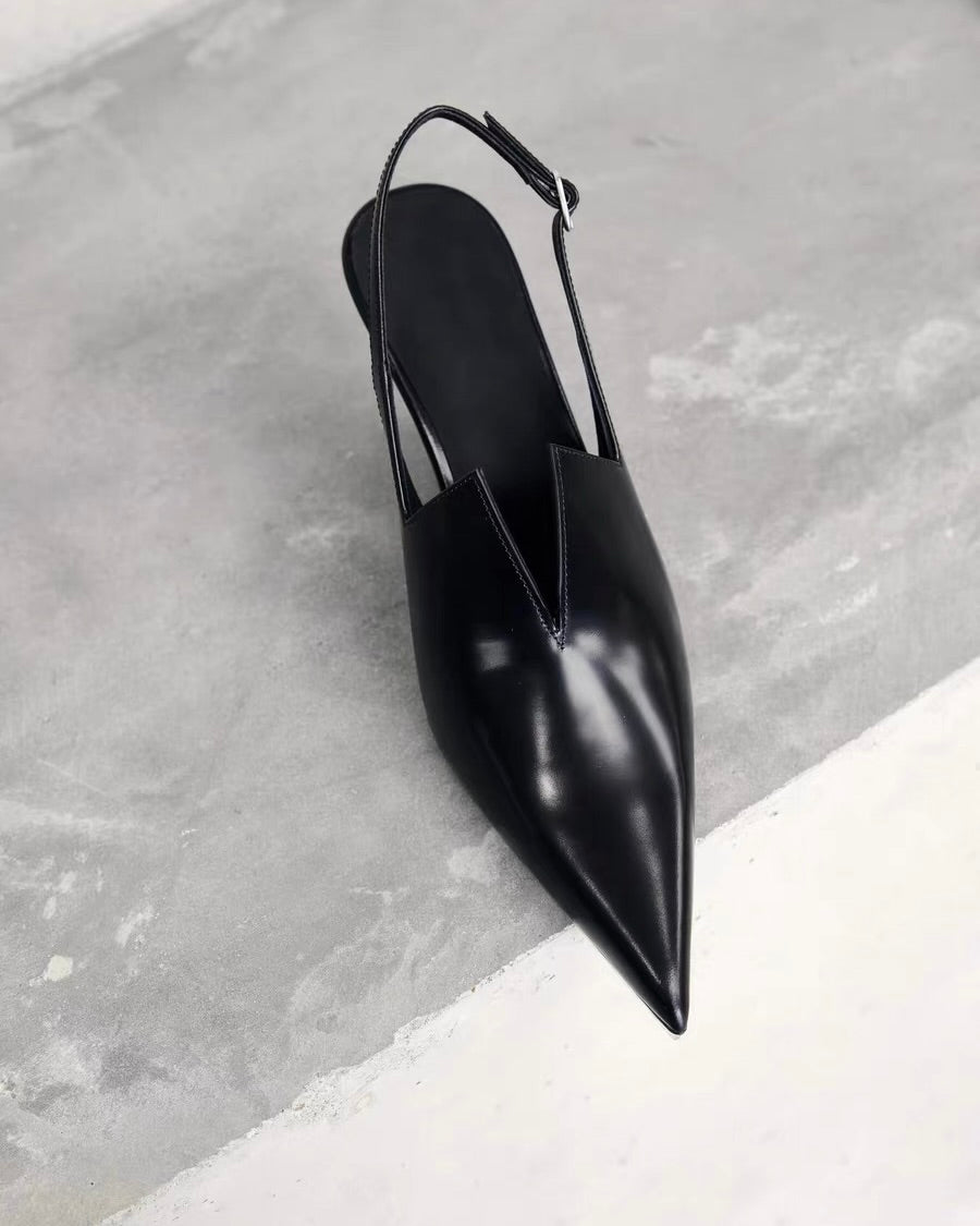 Pointed Slingback Heels
