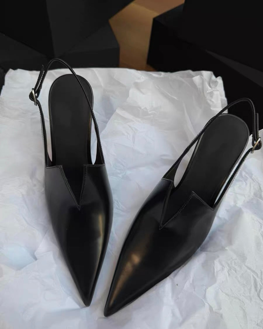 Pointed Slingback Heels