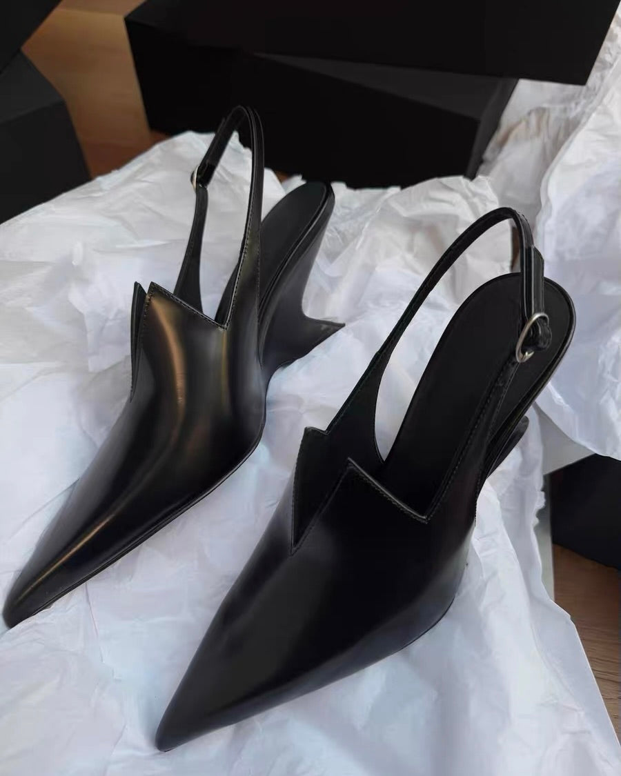 Pointed Slingback Heels
