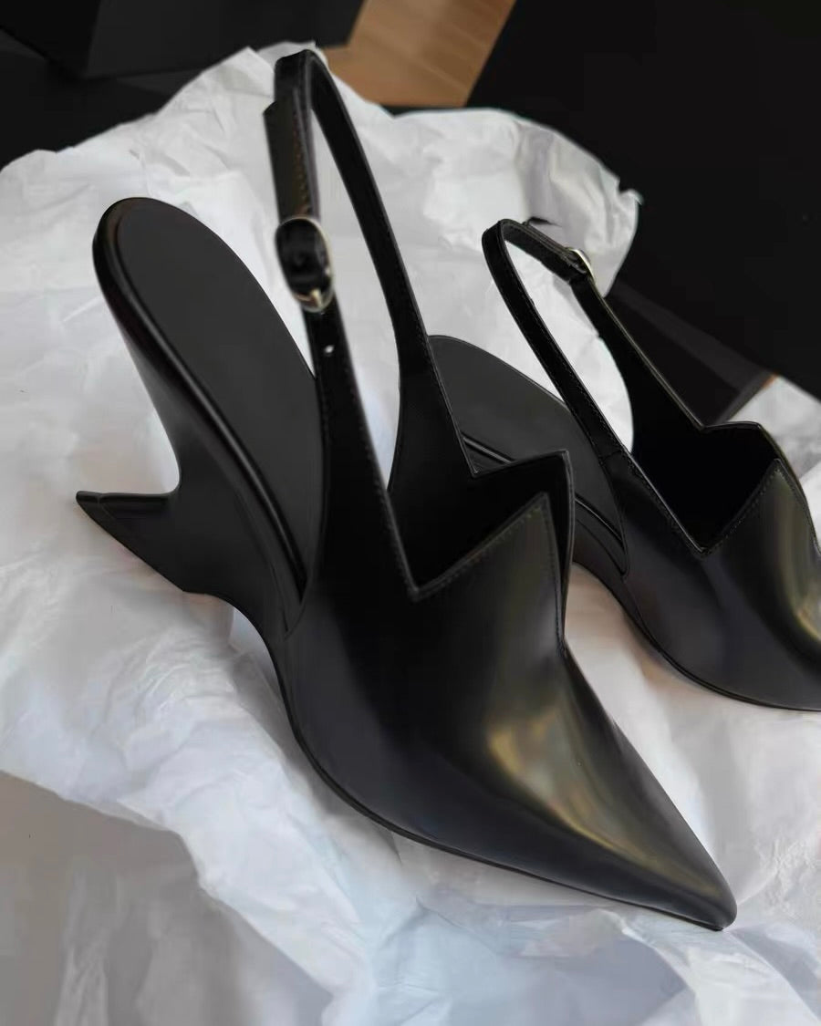 Pointed Slingback Heels