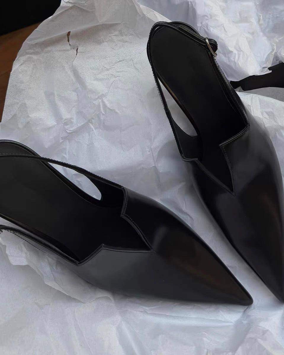 Pointed Slingback Heels