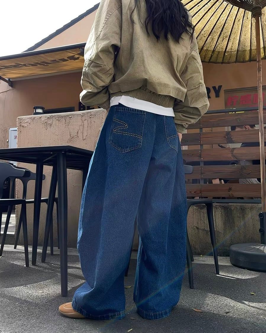 Balloon Wide-Leg Jeans