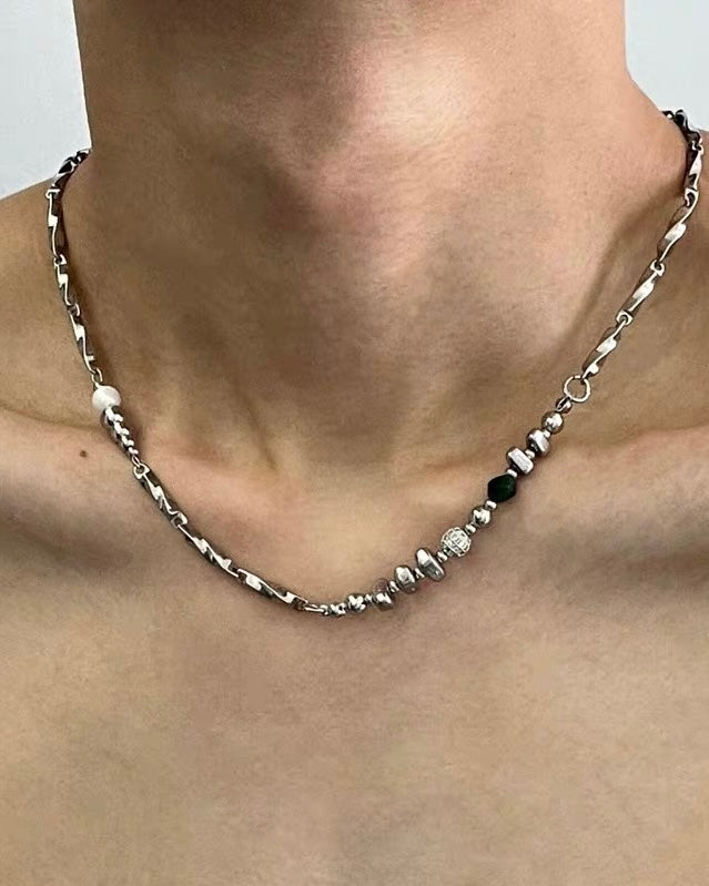 Vintage Beaded Chain Necklace