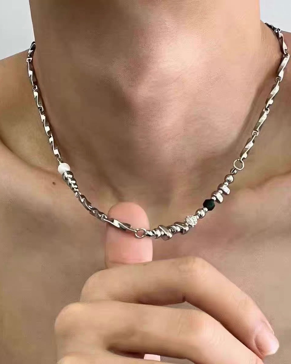 Vintage Beaded Chain Necklace