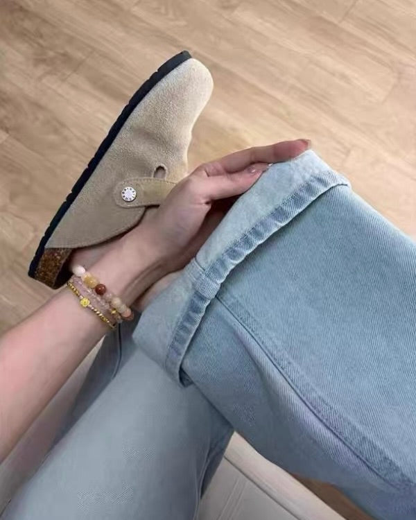 Light Wash Wide Leg Jeans
