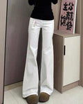 Low Rise Flare Jeans