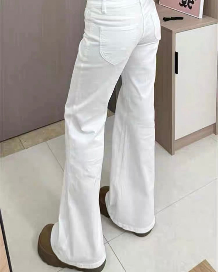 Low Rise Flare Jeans