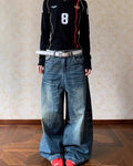 Vintage Wash Baggy Jeans