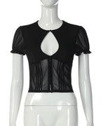 Mesh Cut-Out Top