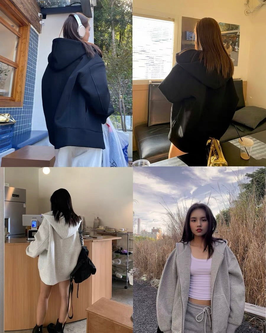 Oversized Zip Hoodie