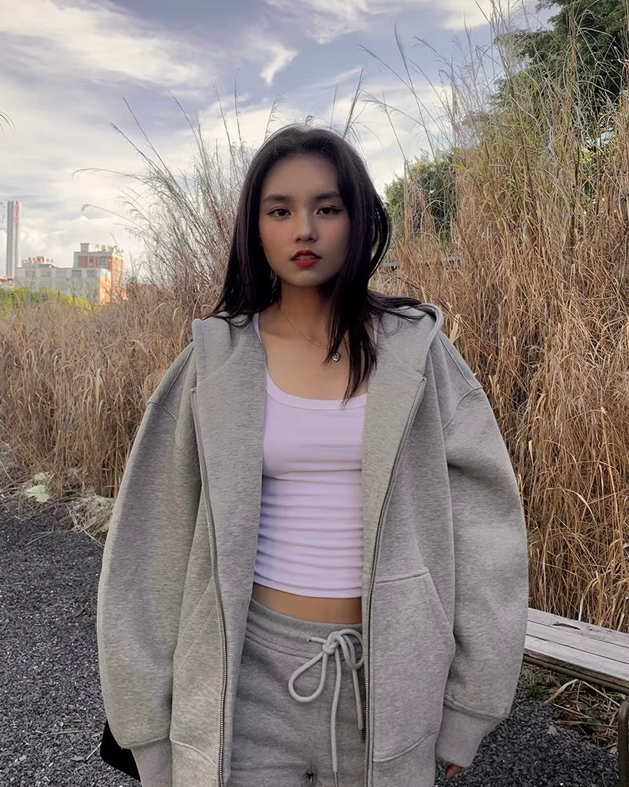 Oversized Zip Hoodie
