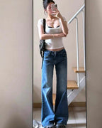 Low Rise Wide Leg Jeans
