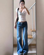 Low Rise Wide Leg Jeans