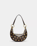 ZARA Studded Crescent Shoulder Bag