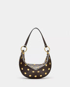ZARA Studded Crescent Shoulder Bag