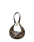 ZARA Studded Crescent Shoulder Bag