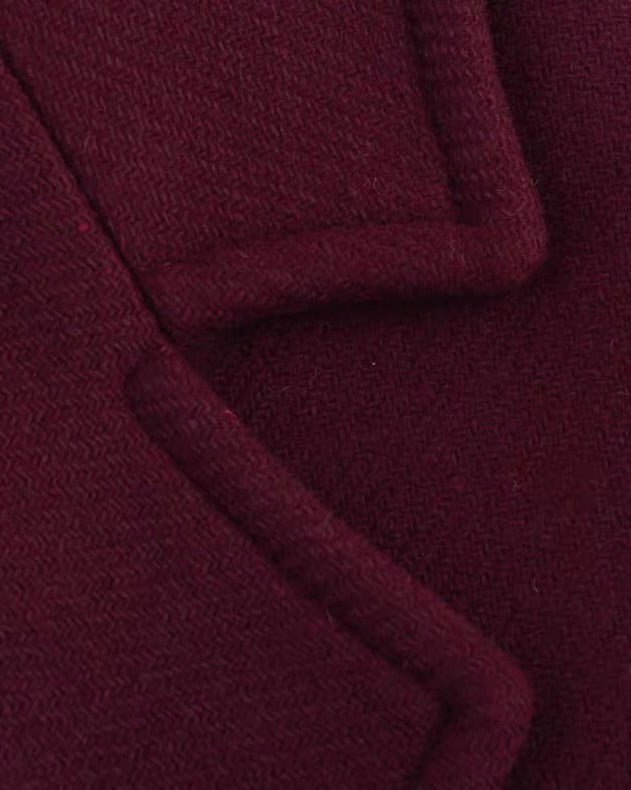 Wine Burgundy Classic Coat (Өмсгөл томтой)