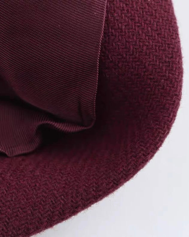 Wine Burgundy Classic Coat (Өмсгөл томтой)