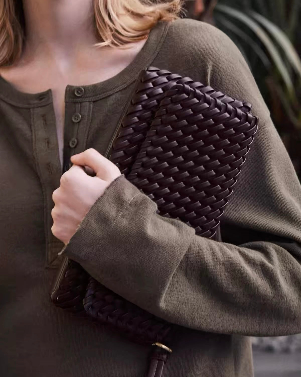 Woven Shoulder Bag