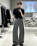 Wide Leg Suit Pants