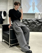 Wide Leg Suit Pants