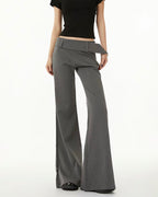 Low Rise Wide Leg Pants