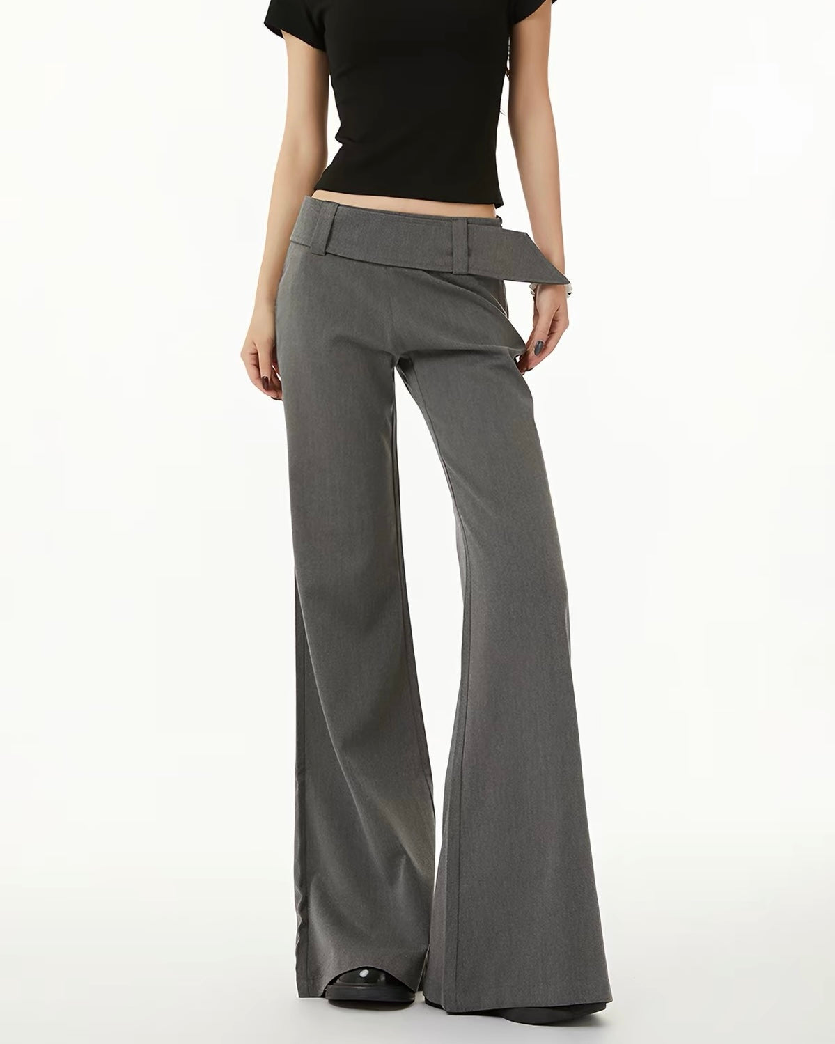 Low Rise Wide Leg Pants