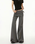 Low Rise Wide Leg Pants