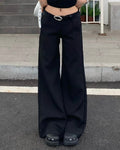 Low Rise Wide Leg Pants