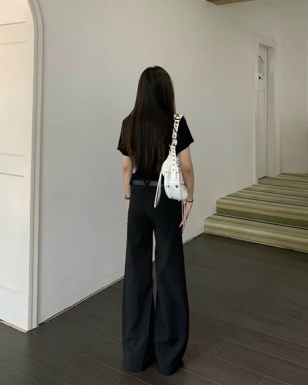 Low Rise Wide Leg Pants
