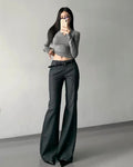 Slim Flare Tailored Pants