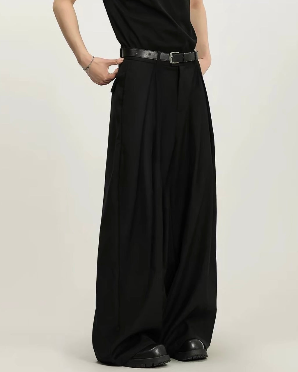 Wide Leg Suit Pants
