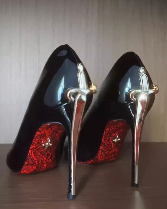 Statement Sword Heel High Heels