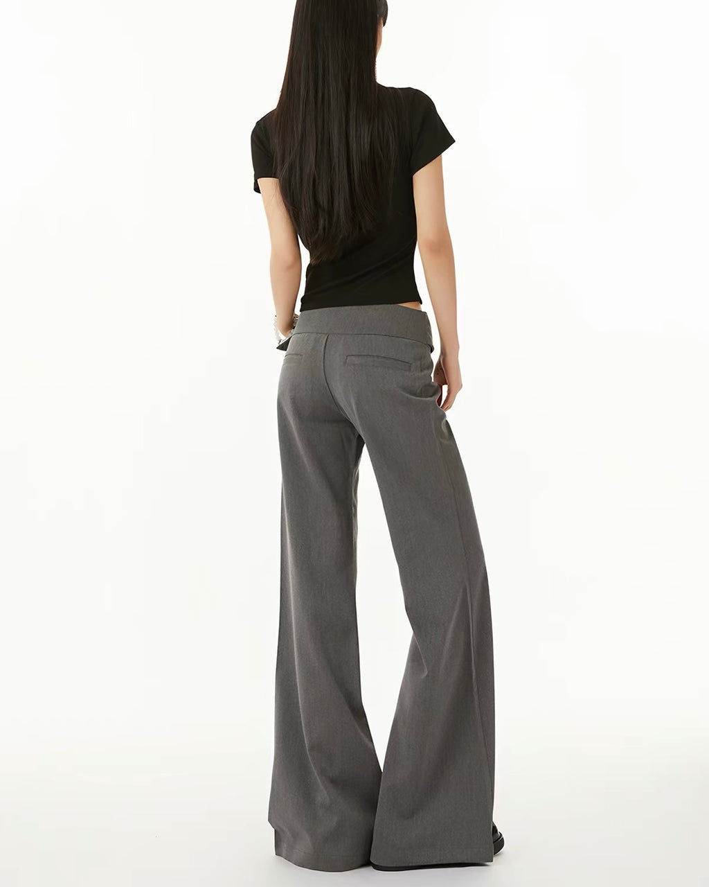 Low Rise Wide Leg Pants