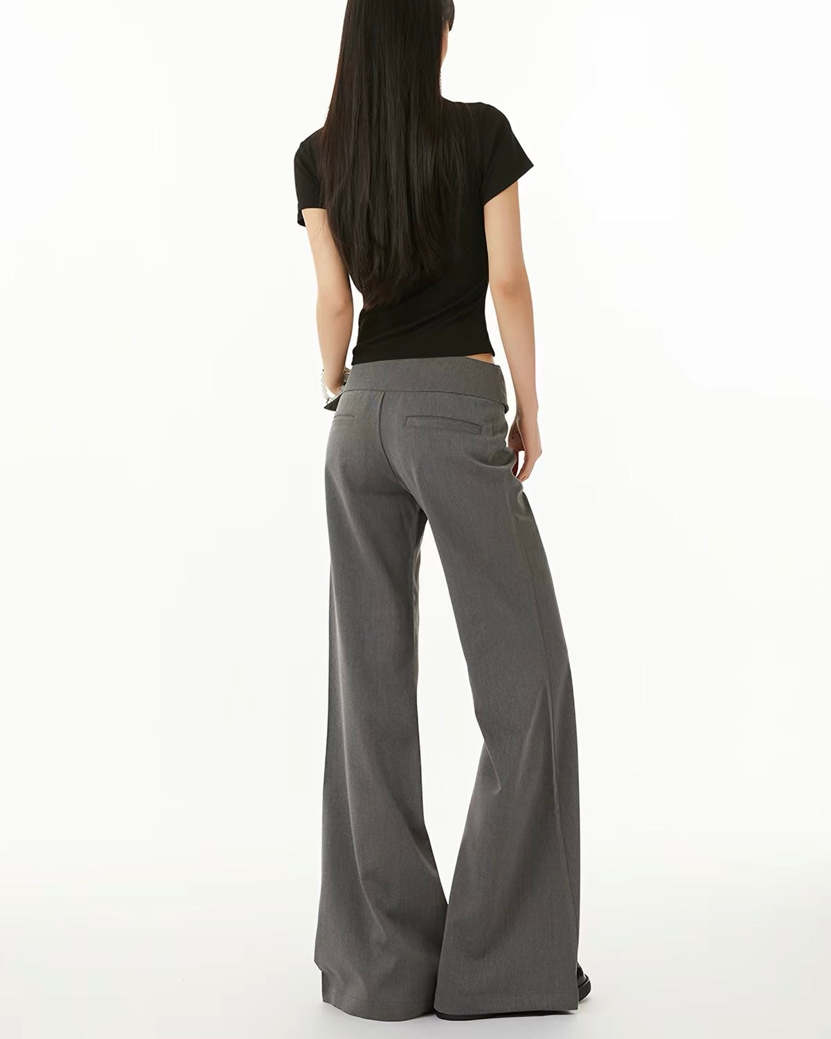 Low Rise Wide Leg Pants