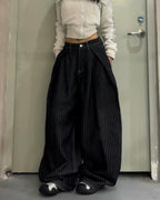 Pinstripe Balloon Pants