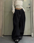 Pinstripe Balloon Pants