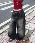 Vintage Washed Balloon Jeans