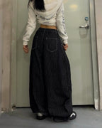 Pinstripe Balloon Pants