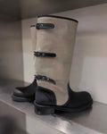 Canvas Knee Boots