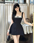 Chic Lace Detail Mini Dress